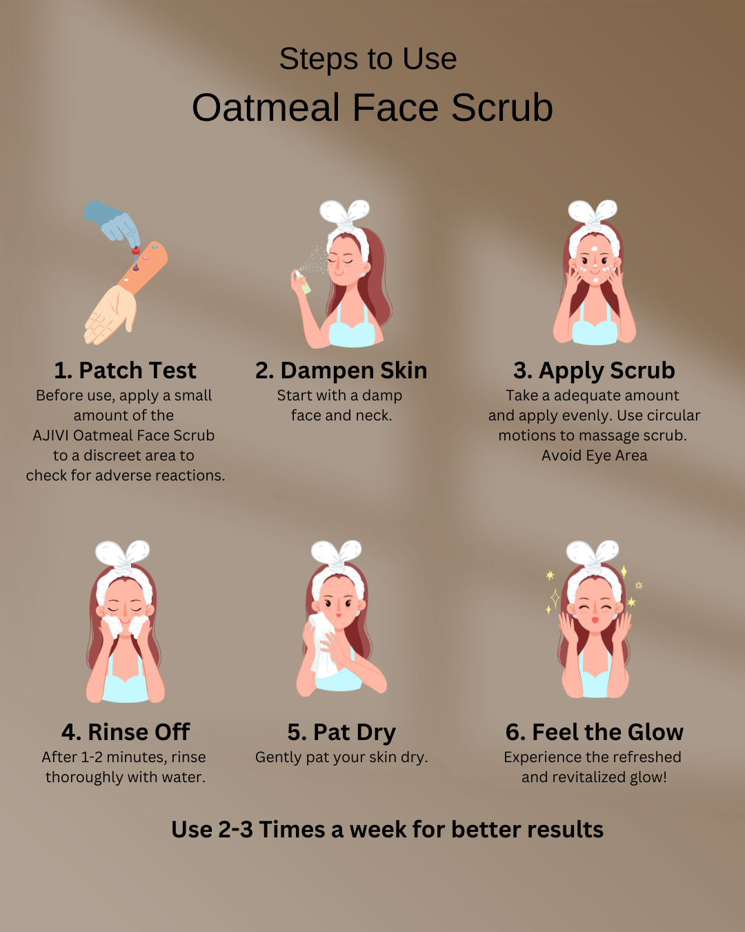 Oatmeal Face Scrub with Argan Oil and Vitamin E