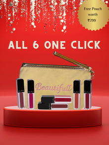 Ink Dazzle Matt Lip Liquid: All 6 Shades | 3.5ml Each | Pack of 6